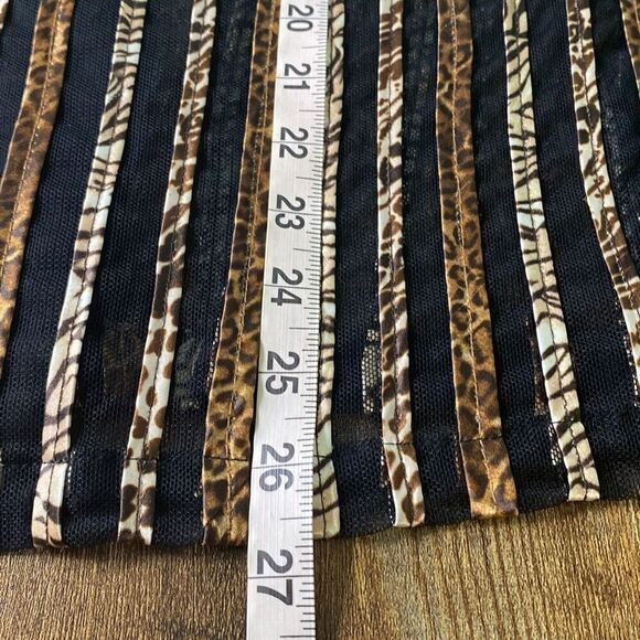 NWT Chicos Travelers Spliced Animal-Stripe Jacket Sz L - Picture 9 of 9